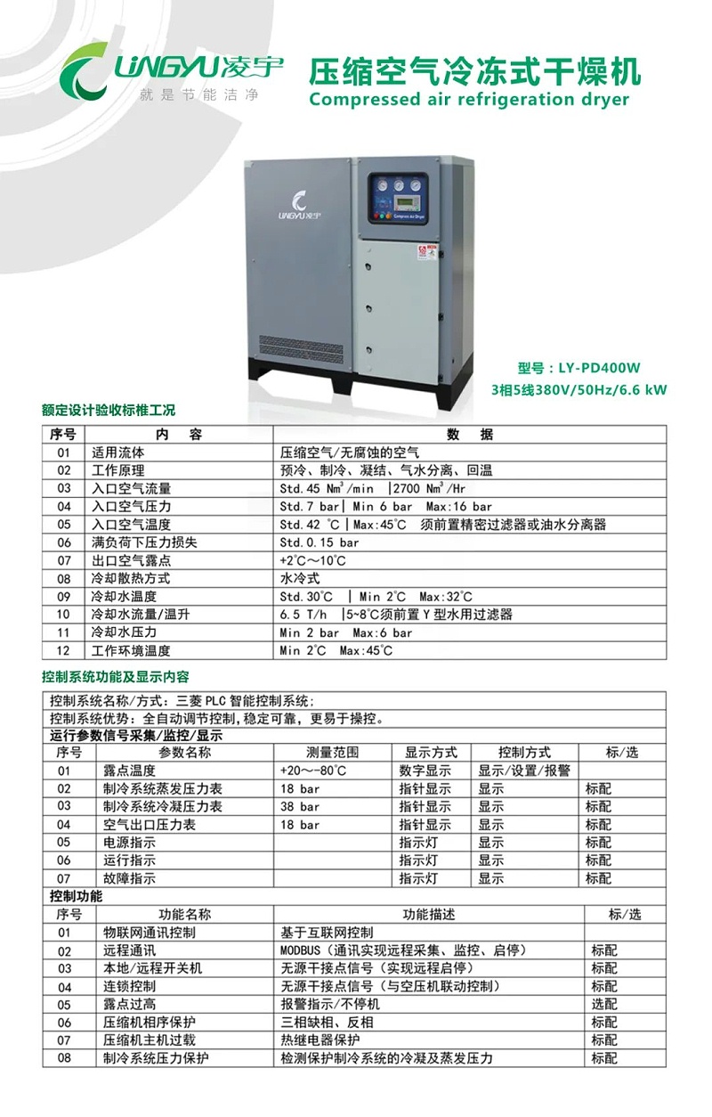 凌宇PD板換式冷干機